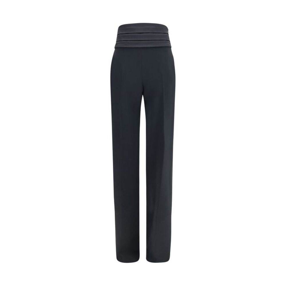 Ermanno Scervino Black Viscose Casual Women's Pants
